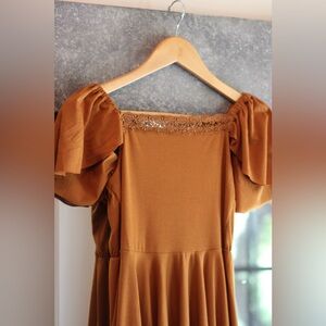 NWT Mia JOY Alaya Dress in Dark Ochre Size 10